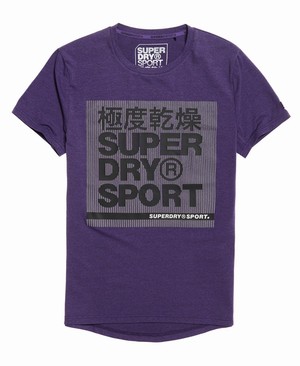 Superdry Core Graphic Férfi Pólók Lila | WVLJI5761